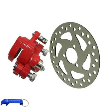 Imagem de TC-Motor Pinça de freio a disco do lado esquerdo dianteiro 29mm 120mm rotor de disco de freio para 2 tempos Minimoto elétrico Go Kart Scooter Pocket Bike ATV Quad