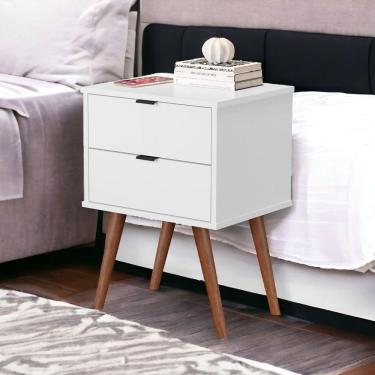 Imagem de Mesa De Cabeceira Jb 1818 Branco Bechara