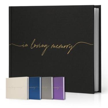 Imagem de Livro de visitas fúnebre Braveriky Twill w/ Memory Table 320 entradas