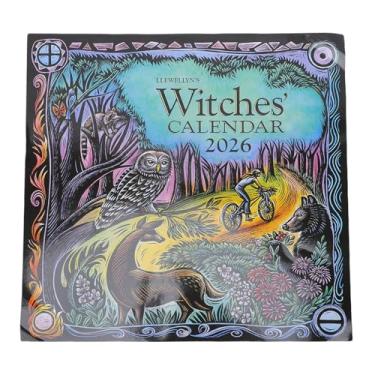 Imagem de Diydeg Calendário de Bruxas 2026, Calendários 2026 Almanaques Agendas de Bruxas Com Grandes Grades, Rituais de Feitiços Fases da Lua, de Planejador Semanal
