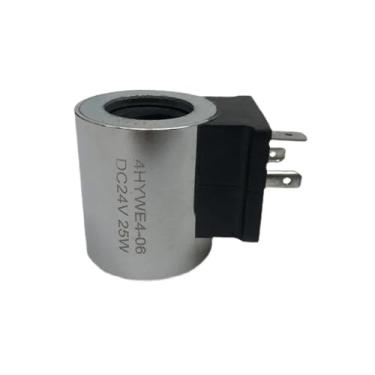 Imagem de Bobina de válvula solenoide hidráulica 4HYWE4-06 diâmetro interno 14 mm altura 40 mm CC 12 V CC 24 V 25 W (24 V)