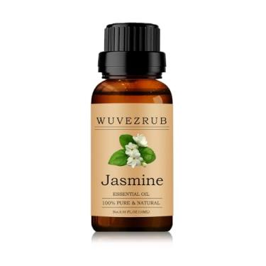 Imagem de Óleos essenciais de jasmim 10 ml, óleo essencial de jasmim orgânico 100% puro e natural para difusor de aromaterapia - 0,33 Fl Oz/Jasmine