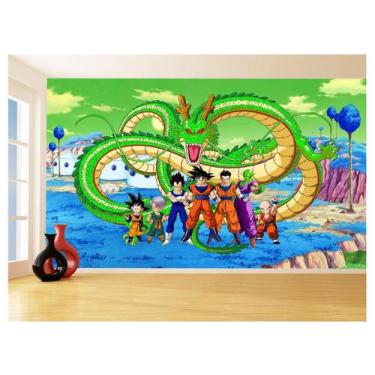 Imagem de Papel De Parede Dragon Ball Goku Vegeta Anime 3,5M Dbz359 - Você Decor