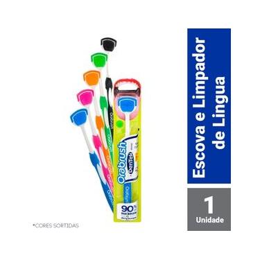 Imagem de Escova e Limpador de Língua Dentek Orabrush