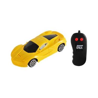 Imagem de Carrinho C/R Garagem S.A. Pop Racer - Ferrari Amarela