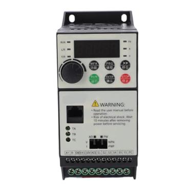 Imagem de Fafeicy Unidade de Frequência Variável 1.5KW Inversor Trifásico Com Comunicação 485 para Motor de Torno e Fresadora, Material ABS Industrial, Controle Inteligente de Chip DSP, Montado Em Trilho