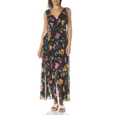 Imagem de GUESS Vestido maxi feminino meia-noite, Estampa Midnight Fields, 17