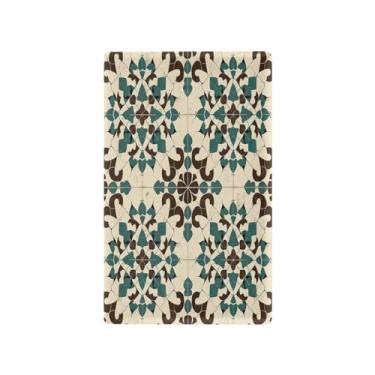 Imagem de Wassud Placa de cobertura para interruptor de luz, capas de tomadas duplas, placa de parede, decorativa, padrão de azulejos, decoração de sala de estar