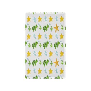 Imagem de Wassud Tartarugas fofas e estrela interruptor de luz placa decorativa capa de tomada placa de parede para tomadas elétricas em branco 4,53 x 2,76 polegadas