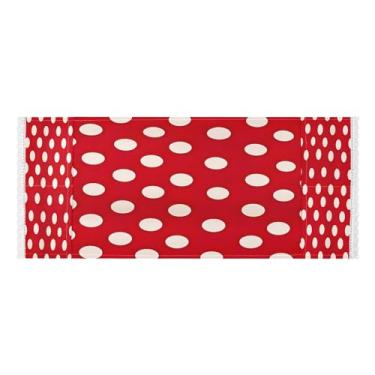 Imagem de Wassud Capas de lavadora e secadora com padrão de pontos vermelhos, protetor de lavadora com sacos de armazenamento, capa de geladeira à prova de poeira com bolsos para lavanderia doméstica, cozinha