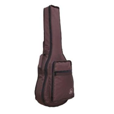 Imagem de Capa Violão Folk Extra Luxo Bolso Cargo Marrom Nylon 600 - JPG Bags