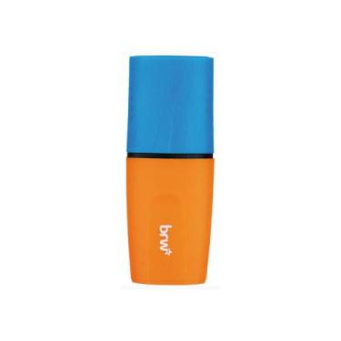 Imagem de Mini Marca Texto Neon Com Cheiro BRW Azul e Laranja (Blueberry), Azul 