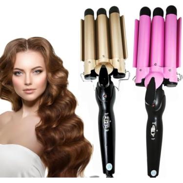 Imagem de Modelador de Cachos Triondas Profissional (25MM) Bivolt | Turmalina Cerâmica com Íons Negativos | 2 Níveis de Temperatura (170°C-220°C) | Aquecimento Rápido para Ondas Duradouras, Largas e Perfeitas