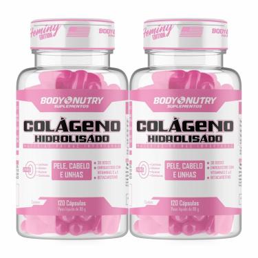 Imagem de Kit 2x Colágeno Hidrolisado Feminy Body Nutry – 120 Cápsulas Cada – Com Vitaminas C, E e Betacaroten-Unissex