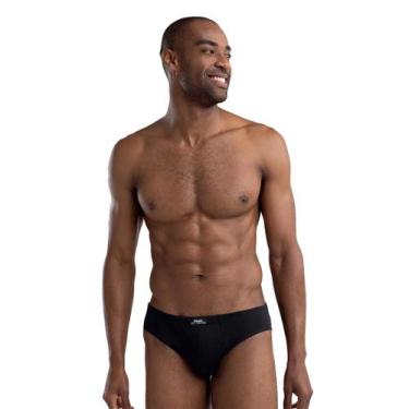 Imagem de Cueca Mash Slip Algodão Basic - Tamanhos Especiais - 074.59, Preto, XX