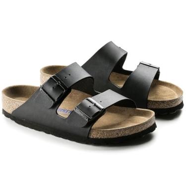 Imagem de Birkenstock Arizona Birko-Flor Sandálias unissexo de ponta descoberta, azul, 48 EU Estrecho