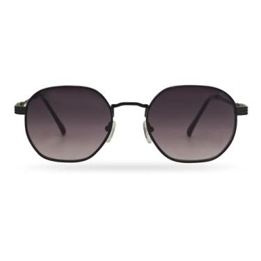 Imagem de Óculos de sol aviador polarizados modernos óculos de condução ao ar livre homens mulheres lentes polarizadas óculos de proteção conforto (preto fosco/cinza)