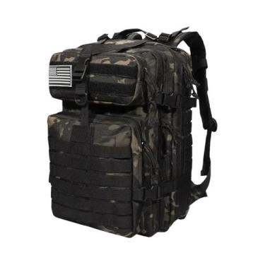 Imagem de Mochila Tática Grande De Nylon Impermeável 30L 50L Para Trekking, Pesc