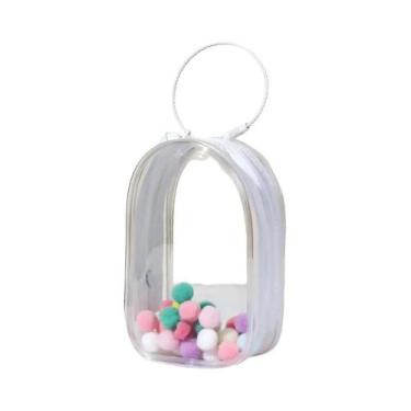 Imagem de Bolsa De Armazenamento Transparente Para Mini Bonecos De Pelúcia, Caix