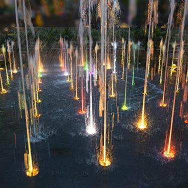 Imagem de Fafeicy Luzes LED Submersíveis, Luz Subaquática à Prova d'água, 10 Cores RGB, Controle Remoto Sem Fio, Ideal para Piscinas e Aquários