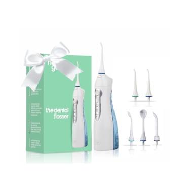 Imagem de NetGen Irrigador Oral Profissional Sem Fio Para Melhor Limpeza Dos Dentes E Gengivas, Ipx7 À Prova D'Água Com 3 Modos, Baterias Recarregáveis Portáteis, Jet Home/Travel/Gift