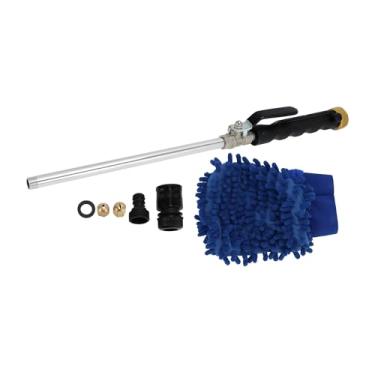 Imagem de TUCKBOLD Bico de mangueira de água resistente de alta pressão para carro e jardim pulverizador manual ajustável para lavadora de veículos de jardinagem ao ar livre preta