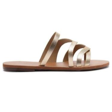 Imagem de Rasteira Multitiras Finas Couro Lançamento Anacapri-Feminino