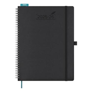 Imagem de BEZEND Agenda 2025-2026 semanal e mensal, calendário acadêmico de 21,6 cm x 28 cm (25 de julho a 26 de dezembro) Consulta diária vertical com horário de hora em hora e aba mensal, espiral, capa mole