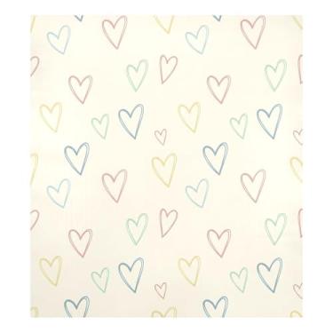 Imagem de Blueangle Capa de ímã de lava-louças Cream Hearts, decoração da capa frontal da máquina de lavar louça, adesivos de eletrodomésticos, adesivos de eletrodomésticos, adesivo magnético decorativo de 58,4