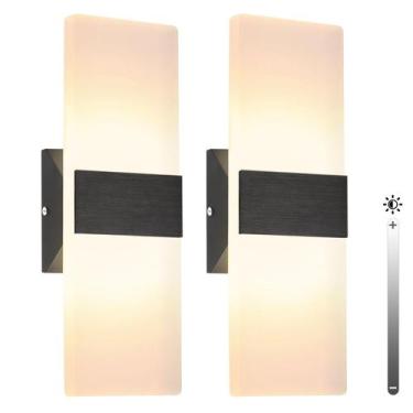 Imagem de Arandelas de parede LED TRLIFE reguláveis 12 W 3000 K brancas quentes 