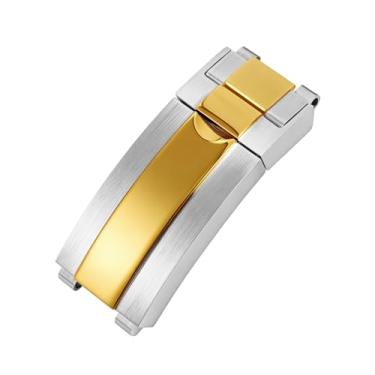 Imagem de hengfento2 Pulseira de substituição para Rolex Datejust Submariner Gmt Daytona para sala brilhante dourada ajustável 16 mm