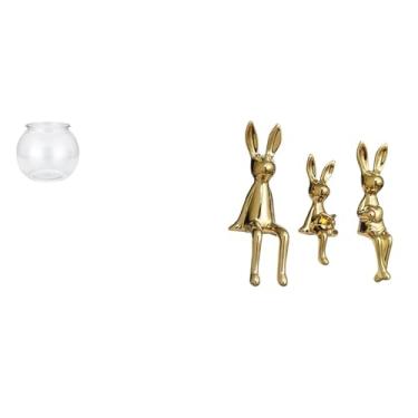 Imagem de Whtkoph Vaso Pequeno E Transparente para Aquário, Enfeite de Mesa, Aquário para Escritório, Estatueta de para Família, Estátua de Mesa, Peça Central.