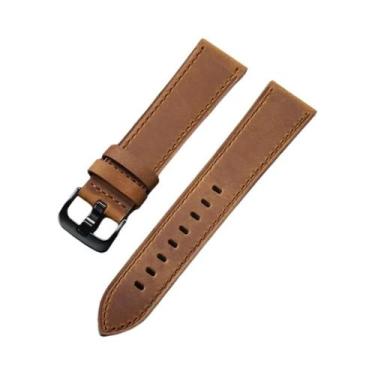 Imagem de Pulseira De Couro Vintage 20mm 22mm Para Samsung Galaxy Watch 7/6/5/4 