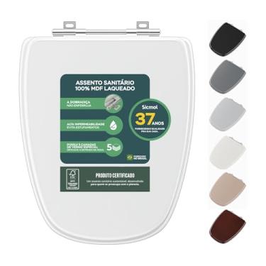 Imagem de Assento Sanitário Deca 1.6gpf/6lpf Monte Carlo Branco Mdf Sicmol