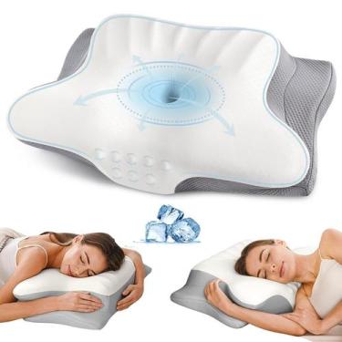 Imagem de Almohada Cervical para Cuello Ylekto de Espuma Viscoelástica con Efect