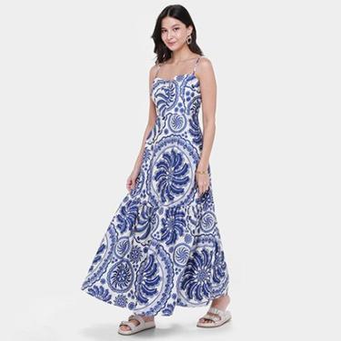 Imagem de Vestido Longo Farm Delicadeza de Banana-Feminino