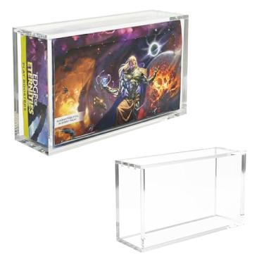 Imagem de VINJKZQ Acrylic Magnetic Display Case for MTG Set Booster & 30-Pack Play Booster Box - Heavy Duty 8mm Thick, UV Protection Storage Box - Fits Aetherdrift, LOTR, Modern Horizons 2 (NOT for 36-Pack)