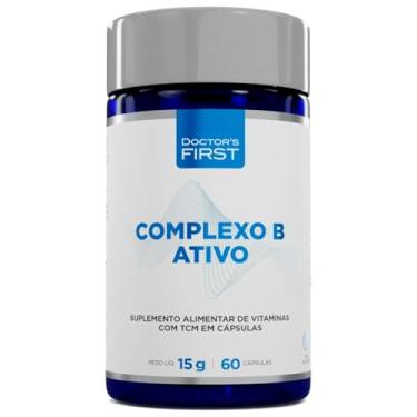 Imagem de Complexo B Ativo, 8 Vitaminas com B6, B9 e B12 na forma Ativa,Suplemento Alimentar de Vitaminas, com Metilfolato e Metilcobalamina, 60 Cápsulas, 15g, com TCM, softgel, Doctor's First