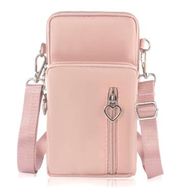 Imagem de Bolsas transversais pequenas para mulheres, mini bolsas de celular carteiras de pulso bolsa de ombro bolsa de braço, A - rosa 03, Small, Bolsa transversal pequena