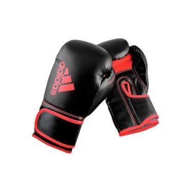 Imagem de adidas Hybrid 80 Gloves - for Boxing, Kickboxing, MMA, Bag, Training & Fitness - Boxing Gloves for Men & Women - Weighted Pair 10oz, Black/Red