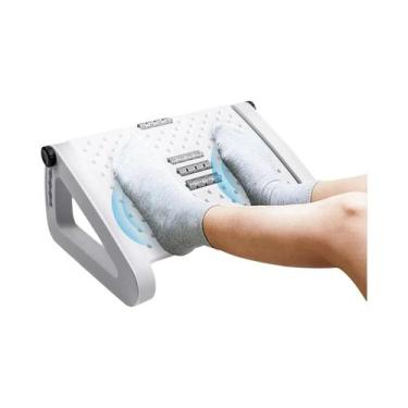 Imagem de Descanso Para Pés Ergonômico Com Rolos De Massagem Para Suporte Às Per