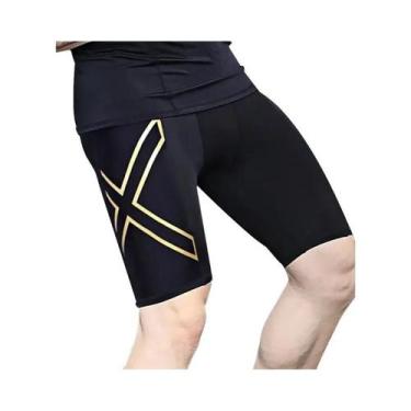 Imagem de Shorts De Compressão Masculinos De Secagem Rápida Para Exercício Funci