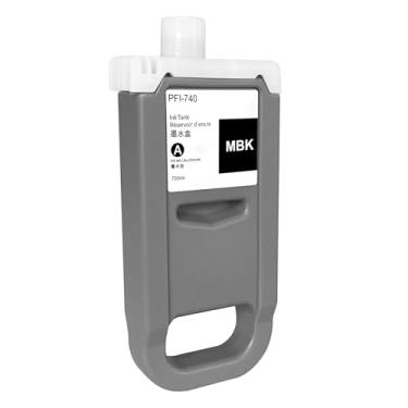 Imagem de Dikarsum Cartucho de tinta PFI-740 preto fosco de substituição para tanque de tinta PFI-740MBK compatível com impressora Canon imagePROGRAF TZ-30000 TZ-32000 (1 pacote, 700 ml)