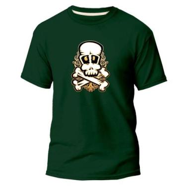 Imagem de Camiseta Básica Algodão Premium Estampa Digital Skull Red - Pavesi, Ve