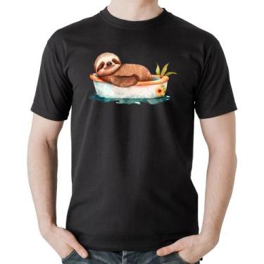 Imagem de Camiseta Algodão Ursinho Panda Relaxando Na Piscina - Foca na Moda, Pr