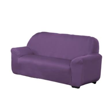 Imagem de Conjunto de três capas para sofá Elegante e encantador capa para sofa de 3 lugares，manta de sofa，capa para sofá 2 e 3 lugares(LILÁS)