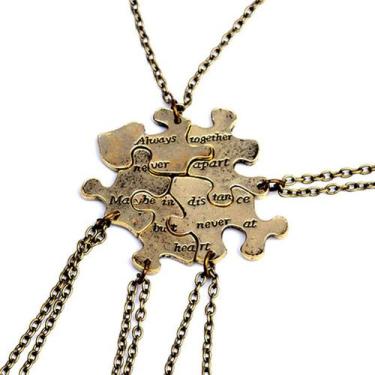 Imagem de Colar Friendship SIVITE Vintage Best Friends (5 unidades)