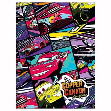 Imagem de Caderno Brochura Capa Dura Universitário Carros 80 Folhas Foroni Estampa 2