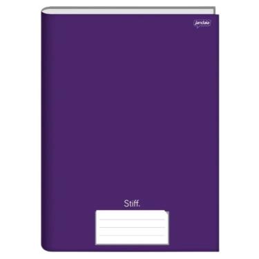 Imagem de Caderno Brochura Universitário Capa Dura A4 96 Folhas 1 Matéria Stiff Jandaia Roxo