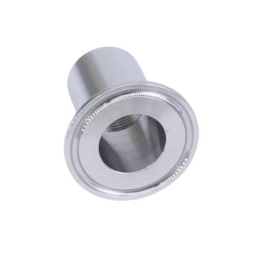 Imagem de Conector de encaixe de tubo de aço inoxidável 304 fêmea BSPT de 3,8 cm x braçadeira tripla de 1,27 cm para fermentação caseira